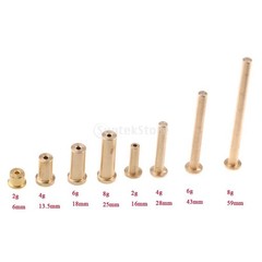 8pcs Golf Brass Plug Weights.370 Tip End Steel Shafts