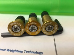 Tour Lock Pro Counter Balance 3-Weight Package(GOLD-20g,25g,30g)w/ Tool/Manual