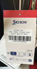 Srixon Tour Stand Bag Navy/White/Red Rain Cover Included NEW With Tags/Plastic