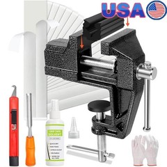 Golf Grip Kit for Regripping Golf Clubs Include Portable Table Vise Rubber Clamp