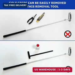Golf Grip Removal Tool,Black V-Groove Grip Remover Saver 11″ for Standard Length