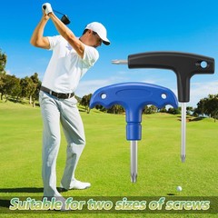 2 pcs Golf Driver Tool, 2 in 1 Wrench, Torque Black Blue