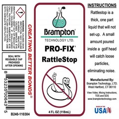 Brampton Pro-Fix Rattlestop – 4oz Squeeze Bottle