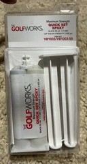 GolfWorks Maximum Strength Tour Set Plus Golf Epoxy Black 50ml Cartridge NEW