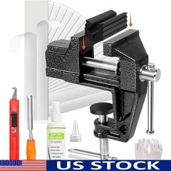 All-in-One Regripping Kit Mini Vise Hook Blade Tape Remover 15 Tapes Grip Tool