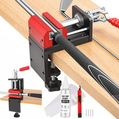 Golf Grip Kit for Regripping, 2-In-1 No Drill Aluminum Golf Shaft Clamp, 360° Sw