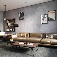 Totio 31.5X78Inch Extra Wide Light Grey Concrete Wallpaper Peel Stick Blue Gray