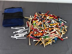 Over 200pcs Vintage Different Brand/Size Plastic & Wood GOLF TEE TEES