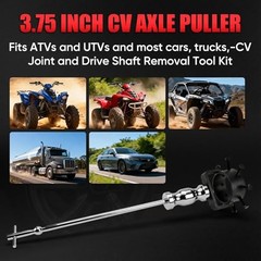 3.75″ CV Axle Removal Tool Kit with Slide Hammer, Heavy-Duty Axle Shaft Puller