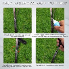 Golf Grip Removal Tool 12″ V-Groove High Carbon Steel Club Regripping Saver