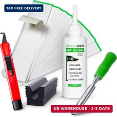 Golf Grip Regripping Kit Hook Blade Tape Strips Solvent Vise Clamp Repair